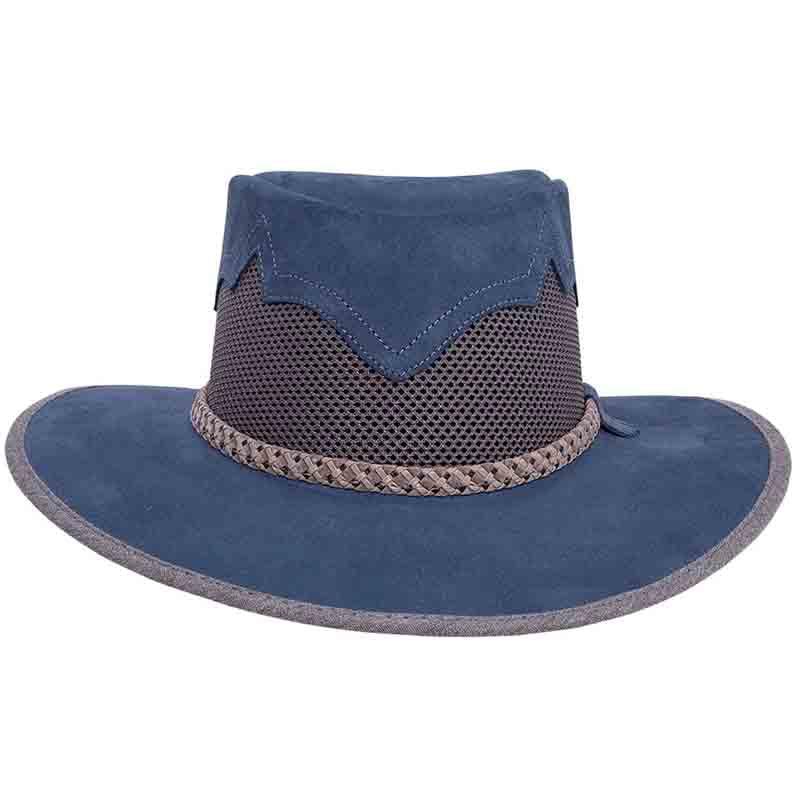 Head'n Home Sirocco Outback Leather Hat up to 3XL - Denim Safari Hat Head'N'Home Hats    