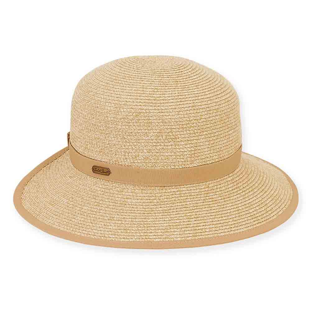 Small Brim Backless Facesaver Hat - Sun 'N' Sand Hats Facesaver Hat Sun N Sand Hats HH1806A Tan Medium (57 cm) 