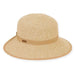 Small Brim Backless Facesaver Hat - Sun 'N' Sand Hats Facesaver Hat Sun N Sand Hats HH1806A Tan Medium (57 cm) 