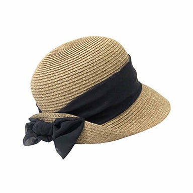 Small Bonnet Hat with Scarf - Boardwalk Style, Cloche - SetarTrading Hats 