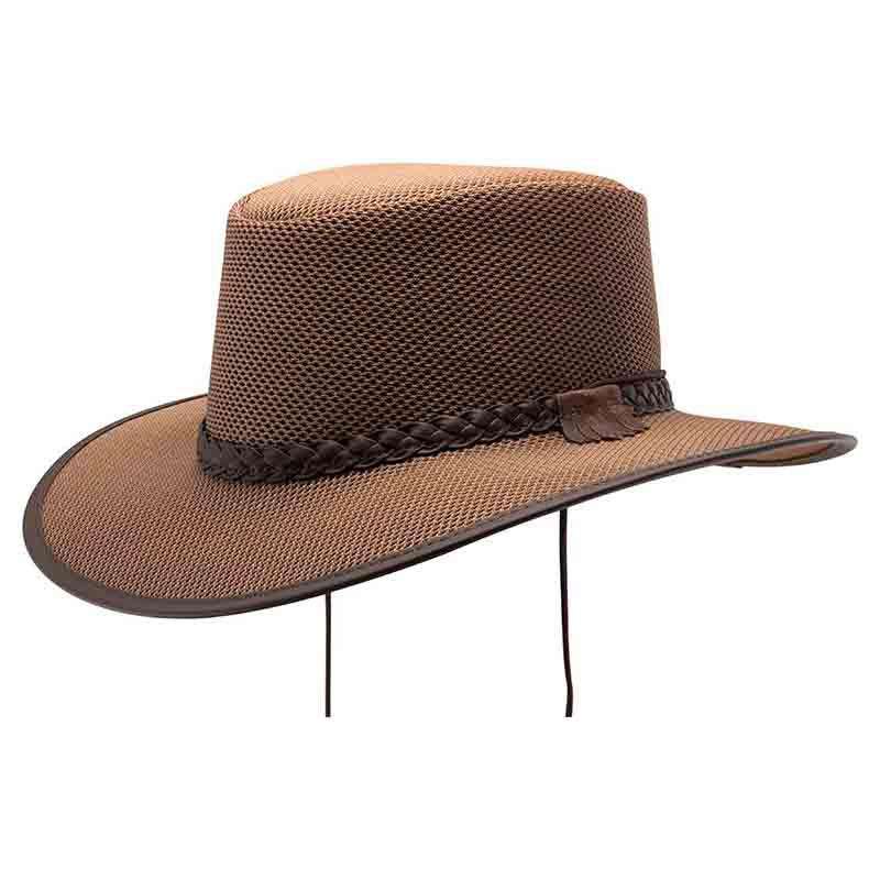Head 'N Home Soaker SolAir Breathable Mesh Shade Outback Hat up to XXL - Brown, Safari Hat - SetarTrading Hats 
