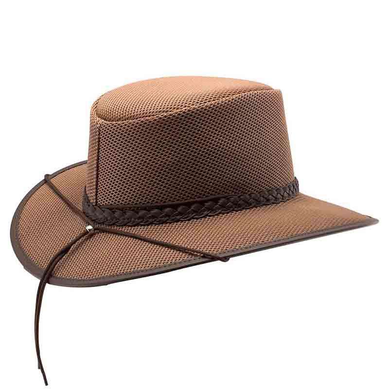 Head 'N Home Soaker SolAir Breathable Mesh Shade Outback Hat up to XXL - Brown, Safari Hat - SetarTrading Hats 