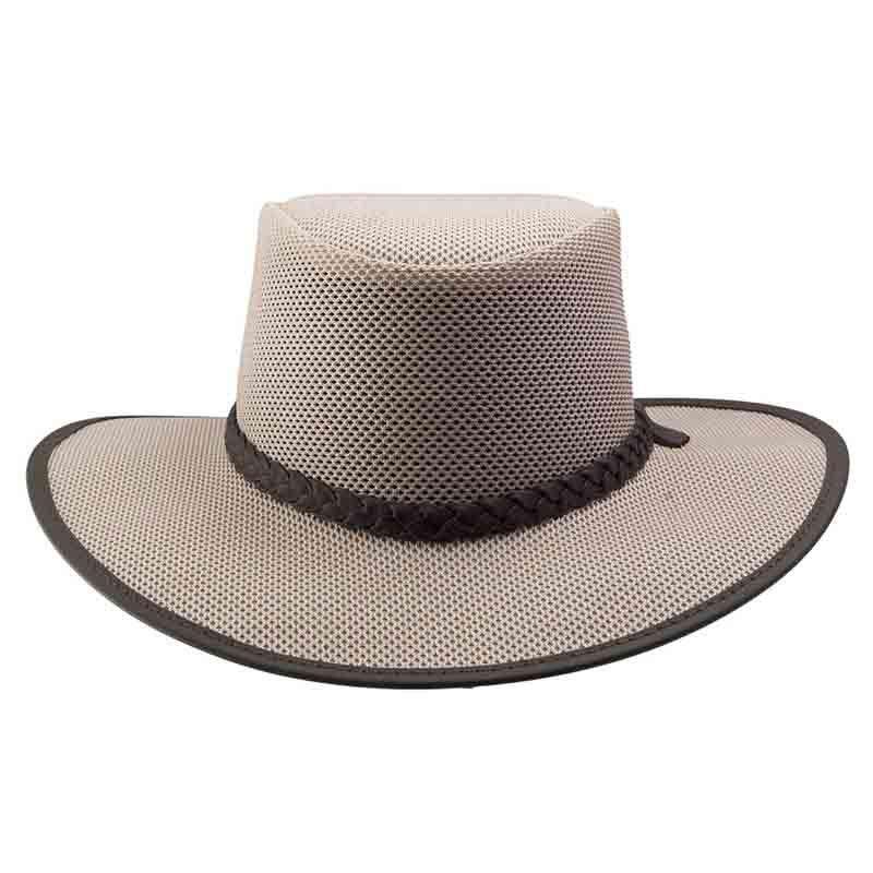 Head 'N Home Soaker SolAir Breathable Mesh Shade Outback Hat, S to XXL - Eggshell Safari Hat Head'N'Home Hats    