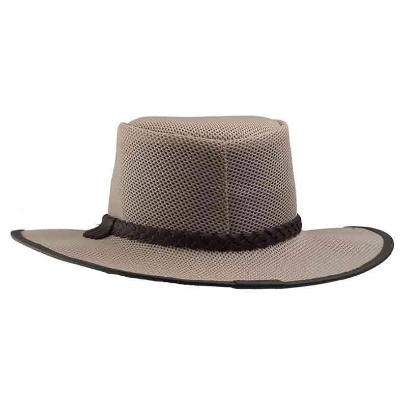 Head 'N Home Soaker SolAir Breathable Mesh Shade Outback Hat, S to XXL - Eggshell Safari Hat Head'N'Home Hats