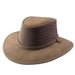 Head'N Home Monterey Breezer SolAir Suede Leather Hat up to 3XL- Bark, Safari Hat - SetarTrading Hats 
