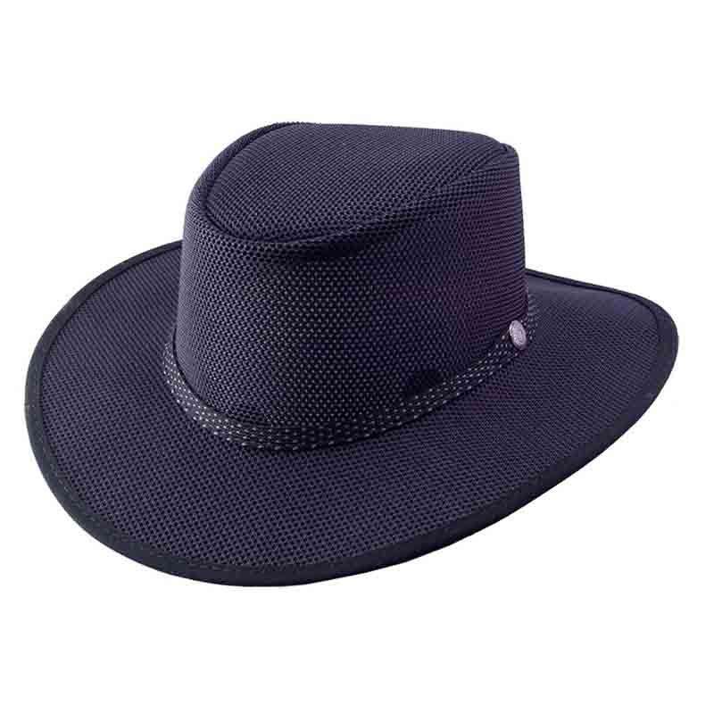 Head 'n Home Cabana Black SolAir Breathable Mesh Shade Hat Up to 3XL Black / XXL (63 cm - 7 7/8)