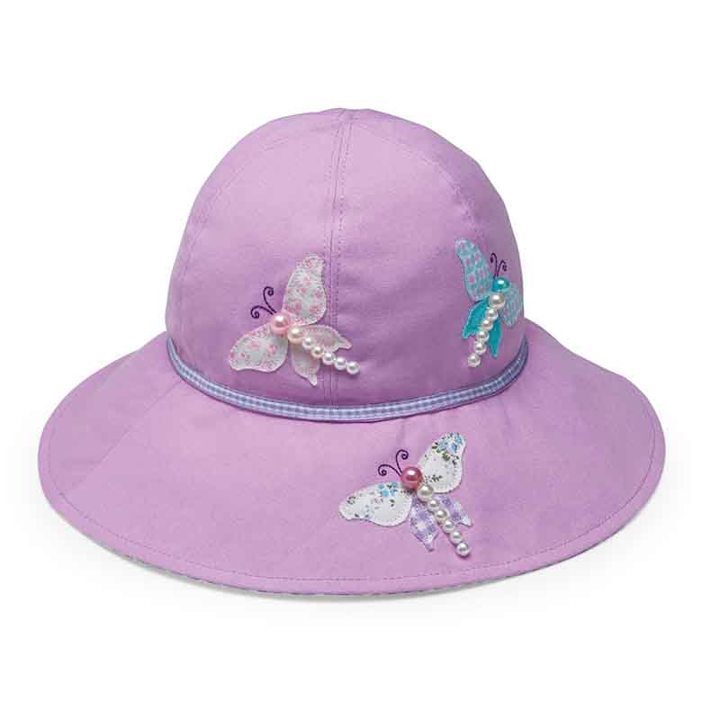 Sophia Cotton Bucket Hat for Girls - Wallaroo Hats for Kids Lilac