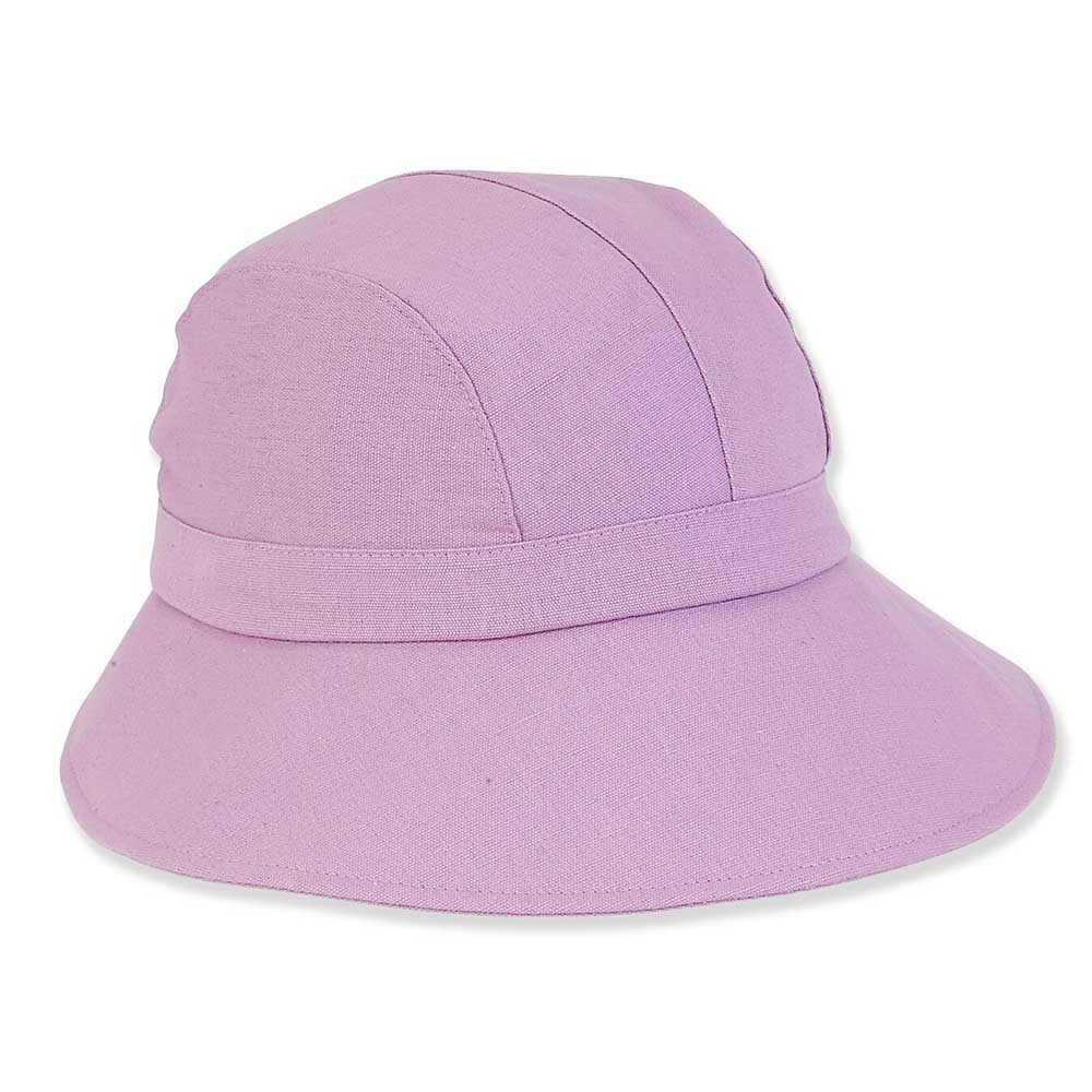 Cotton Souwestern Summer Hat - Sun 'N' Sand Hats Facesaver Hat Sun N Sand Hats hh1391J Lavender OS