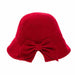 Split Brim Cloche Wool Hat with Bow - Boardwalk Style Beanie Boardwalk Style Hats    