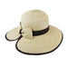 Big Brim Hat with V-Cut Back - Boardwalk Style, Wide Brim Hat - SetarTrading Hats 