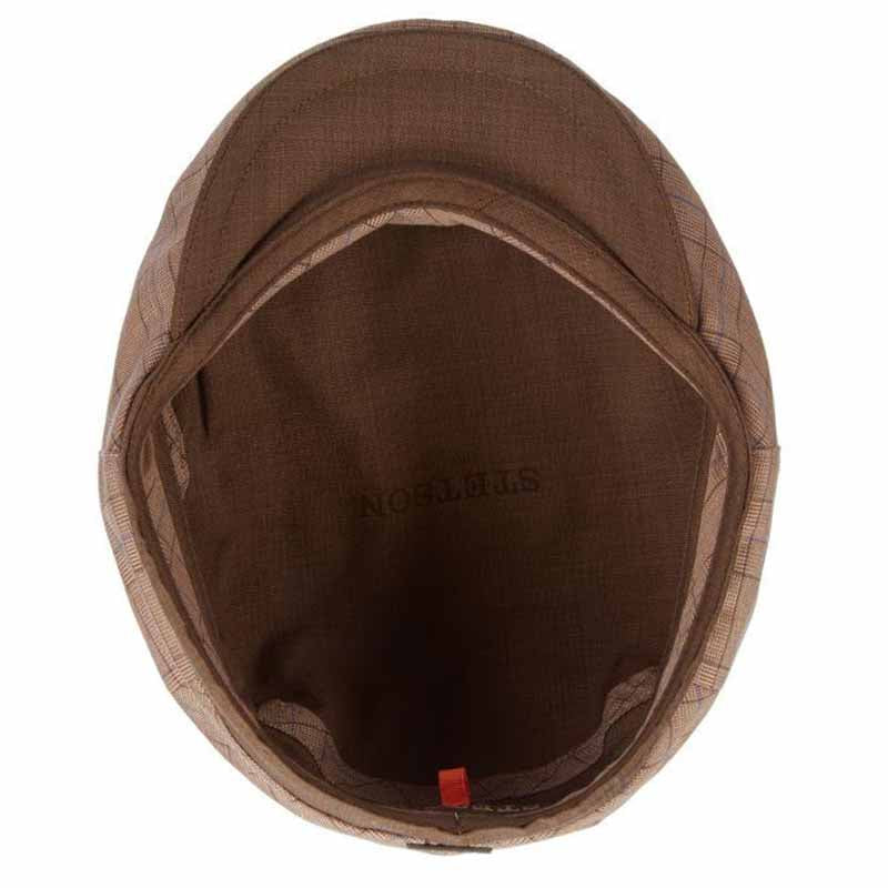 Stetson Hats Greystone Plaid Flat Ivy Cap - Tan  display picture 1
