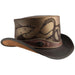 Kraken Leather Steampunk Top Hat - Brown Top Hat Head'N'Home Hats    