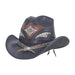 Storm Leather Cowboy Hat with Rattlesnake Skin Band up to 3XL - Double G Hat, USA, Cowboy Hat - SetarTrading Hats 