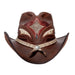 Storm Leather Cowboy Hat with Rattlesnake Skin Band up to 3XL - Double G Hat, USA Cowboy Hat Head'N'Home Hats    