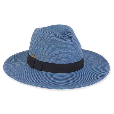 Wide Brim Straw Safari Hat with Black Band - Sun 'N' Sand Hats, Safari Hat - SetarTrading Hats 