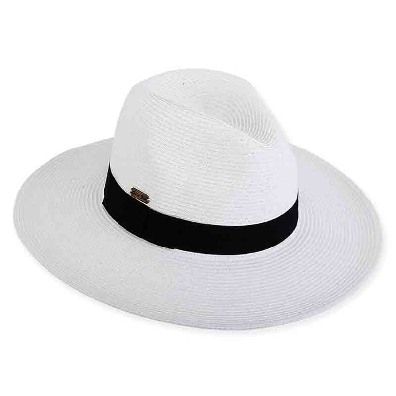 Wide Brim Straw Safari Hat with Black Band - Sun  display picture 3