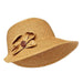 Asymmetrical Brim Cap with Coconut Button - Boardwalk Style Facesaver Hat Boardwalk Style Hats da1729nt Natural Heather Medium (57 cm) 