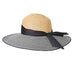 Striped Wide Brim Summer Floppy Hat - Red and Navy, Wide Brim Sun Hat - SetarTrading Hats 