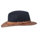 Summit Safari Wool and Leather Hat, Navy - American Outback Safari Hat Head'N'Home Hats    