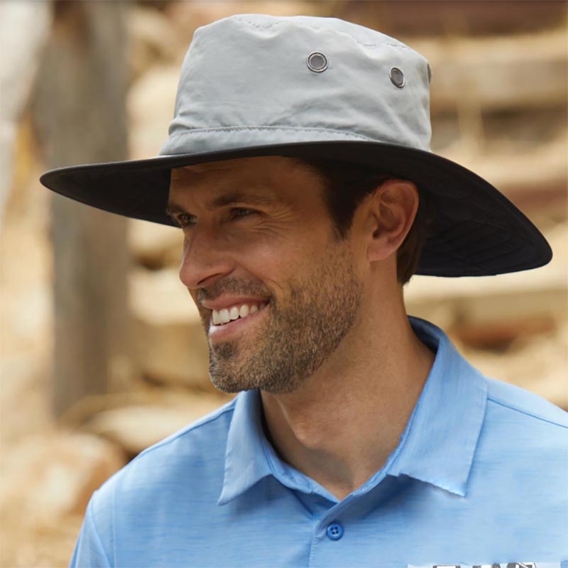 Supplex Dimensional Brim Hat, Khaki - DPC Outdoor Headwear