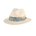 Tommy Bahama 5 BU Toyo Safari Hat with Tropical Band - Mai Tai Safari Hat Tommy Bahama Hats TBW242M Natural Small/Medium (57 cm) 