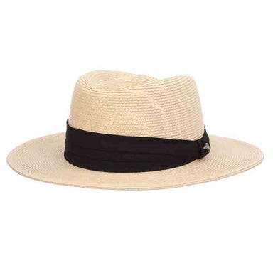 Braid Gambler Hat with 3-Pleat Cotton Band - Tommy Bahama Gambler Hat Tommy Bahama Hats TBW265sm Natural S/M (56 - 57 cm) 