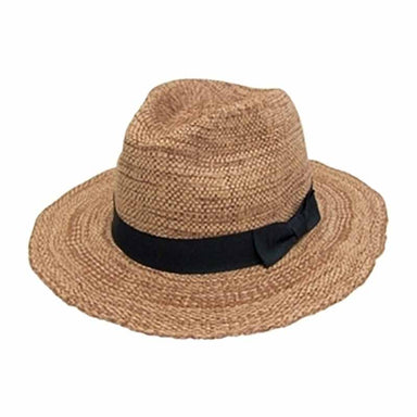 Textured Bangkok Toyo Panama Hat - Boardwalk Style Safari Hat Boardwalk Style Hats da8009tn Tan Medium (57 cm) 