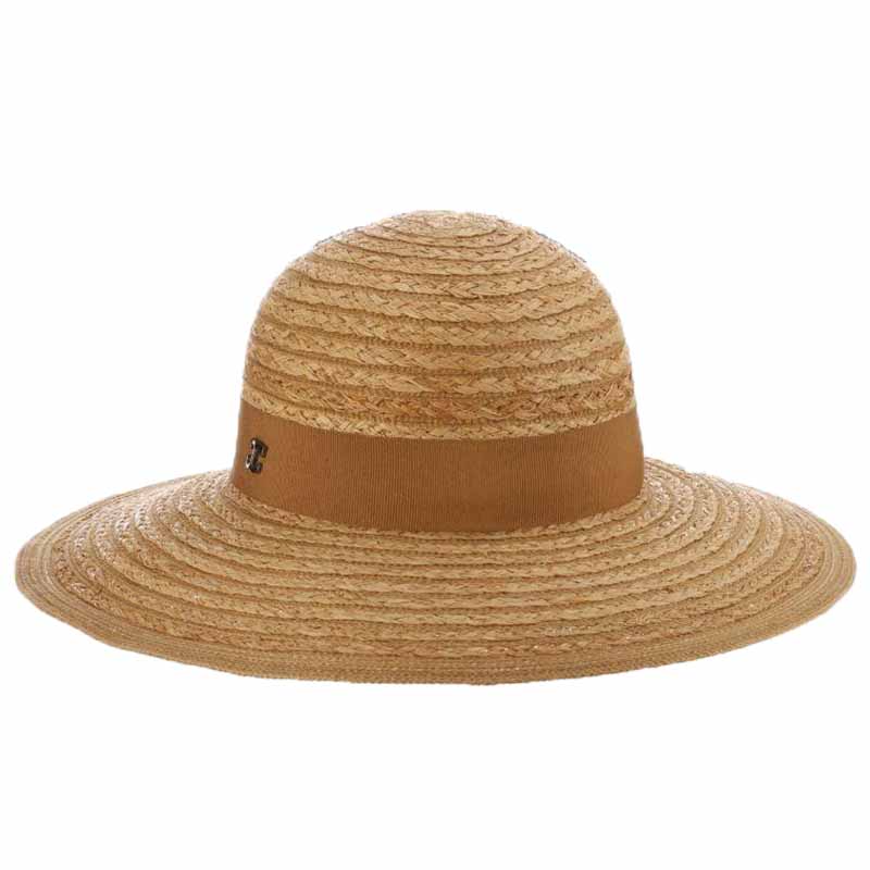 Trilanka Raffia Straw and Braid Big Brim Hat - John Callanan Wide Brim Hat Callanan Hats cr340nt Natural Medium (57 cm) 