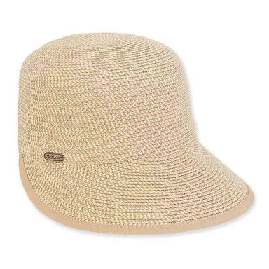 Classic Tweed Straw Brim Cap Hat - Sun 'N' Sand Hats, Facesaver Hat - SetarTrading Hats 