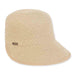 Classic Tweed Straw Brim Cap Hat - Sun 'N' Sand Hats Facesaver Hat Sun N Sand Hats HH2174A Natural Tweed S/M (56-57 cm) 