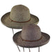 Multitone Tweed Straw Up Brim Hat - Jeanne  Simmons Hats Kettle Brim Hat Jeanne Simmons js8249bk Black Tweed Medium (57 cm) 