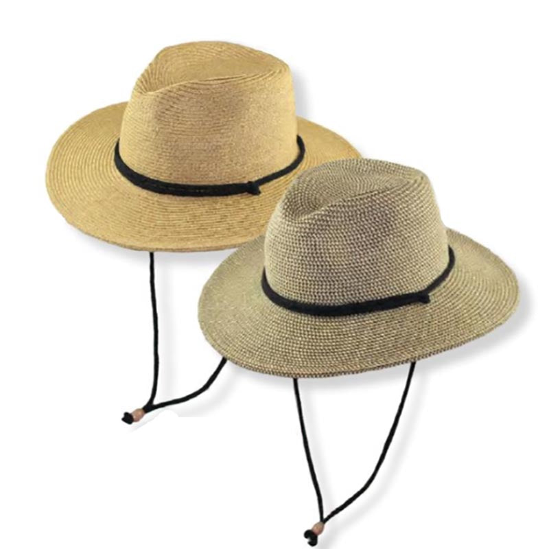 Multitone Tweed Summer Safari Hat - Jeanne  Simmons Hats Safari Hat Jeanne Simmons js8563bn Brown Tweed Medium (57 cm) 