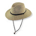 Multitone Tweed Summer Safari Hat - Jeanne  Simmons Hats Safari Hat Jeanne Simmons js8563bk Black Tweed Medium (57 cm) 