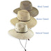Multitone Tweed Straw Safari Hat - Jeanne  Simmons Hats Safari Hat Jeanne Simmons js8247bk Black Tweed Medium (57 cm) 