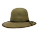 Unisex Wool Felt Hat with Grosgrain Ribbon - JSA Hats Bowler Hat Jeanne Simmons js7886tpl Taupe Large (59 cm) 