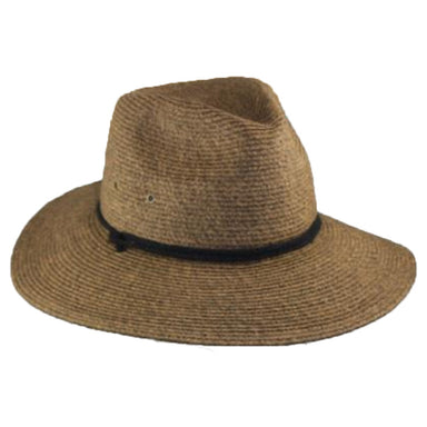 Unisex Gardening Hat with Chin Cord - Large and XL Sizes Safari Hat Jeanne Simmons Accessories js6962l Brown Large (59 cm)