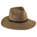 Unisex Gardening Hat with Chin Cord - Large and XL Sizes Safari Hat Jeanne Simmons js6962l Brown Large (59 cm) 