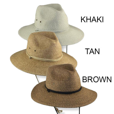 Unisex Gardening Hat with Chin Cord - Large and XL Sizes Safari Hat Jeanne Simmons js6962khL Khaki Large (59 cm) 