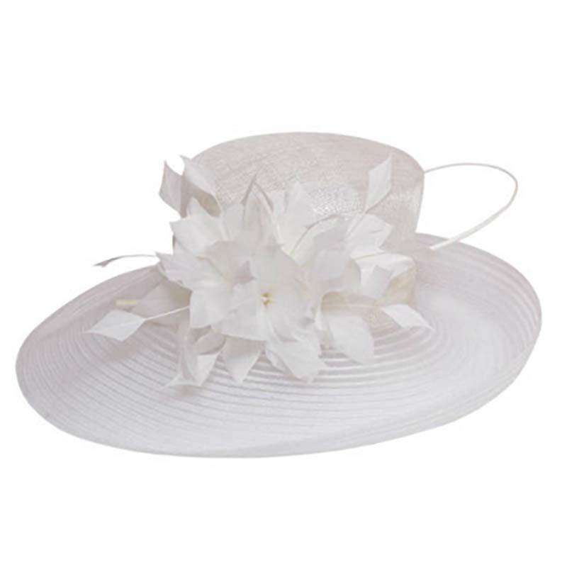 Tulle Mesh Ribbon Brim Church Hat — SetarTrading Hats