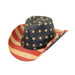 Small Heads USA Patriotic Cowboy Hat with Star Studded Band - Jeanne Simmons Hats Cowboy Hat Jeanne Simmons js1248 US Flag XS 