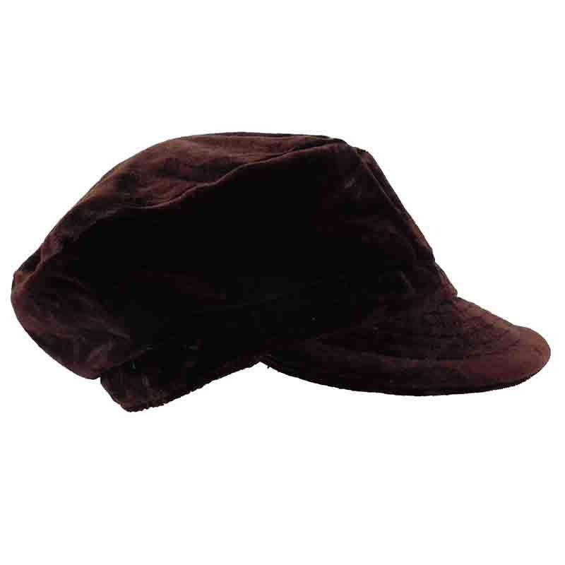 Velvet Cadet Cap in Mauve - Women\'s Fashion Hat Purple Cadet Hat - Etsy main image 4