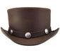 El Dorado Leather Steampunk Top Hat with Buffalo Band - Brown Top Hat Head'N'Home Hats eldoradoBNX Brown X-Large 
