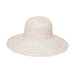 Petite Scrunchie Packable Sun Hat - Wallaroo Hats Wide Brim Sun Hat Wallaroo Hats PSCRNA Natural / Brown Small (56 cm) 