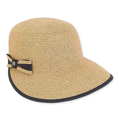 Wide Brim Cap Hat with Side Bow - Sun 'N' Sand Hats, Facesaver Hat - SetarTrading Hats 