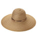 Large Brim Knit Capeline Style Summer Hat Floppy Hat Something Special Hat wK7711GD Gold  