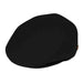Solid Color Wool Felt Flat Cap - Epoch Hats Flat Cap Epoch Hats iv1581bkX Black XL (23 7/8") 
