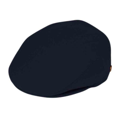 Solid Color Wool Felt Flat Cap - Epoch Hats Flat Cap Epoch Hats iv1581nvm Navy M (22 3/8") 