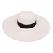 Extra Large Brim Summer Sun Hat Floppy Hat Something Special Hat YD8606IV Ivory  