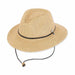 Petite Straw Safari Hat with Chin Cord - Sunny Dayz™ Safari Hat Sun N Sand Hats HKyos199 Natural Small (54 cm) 